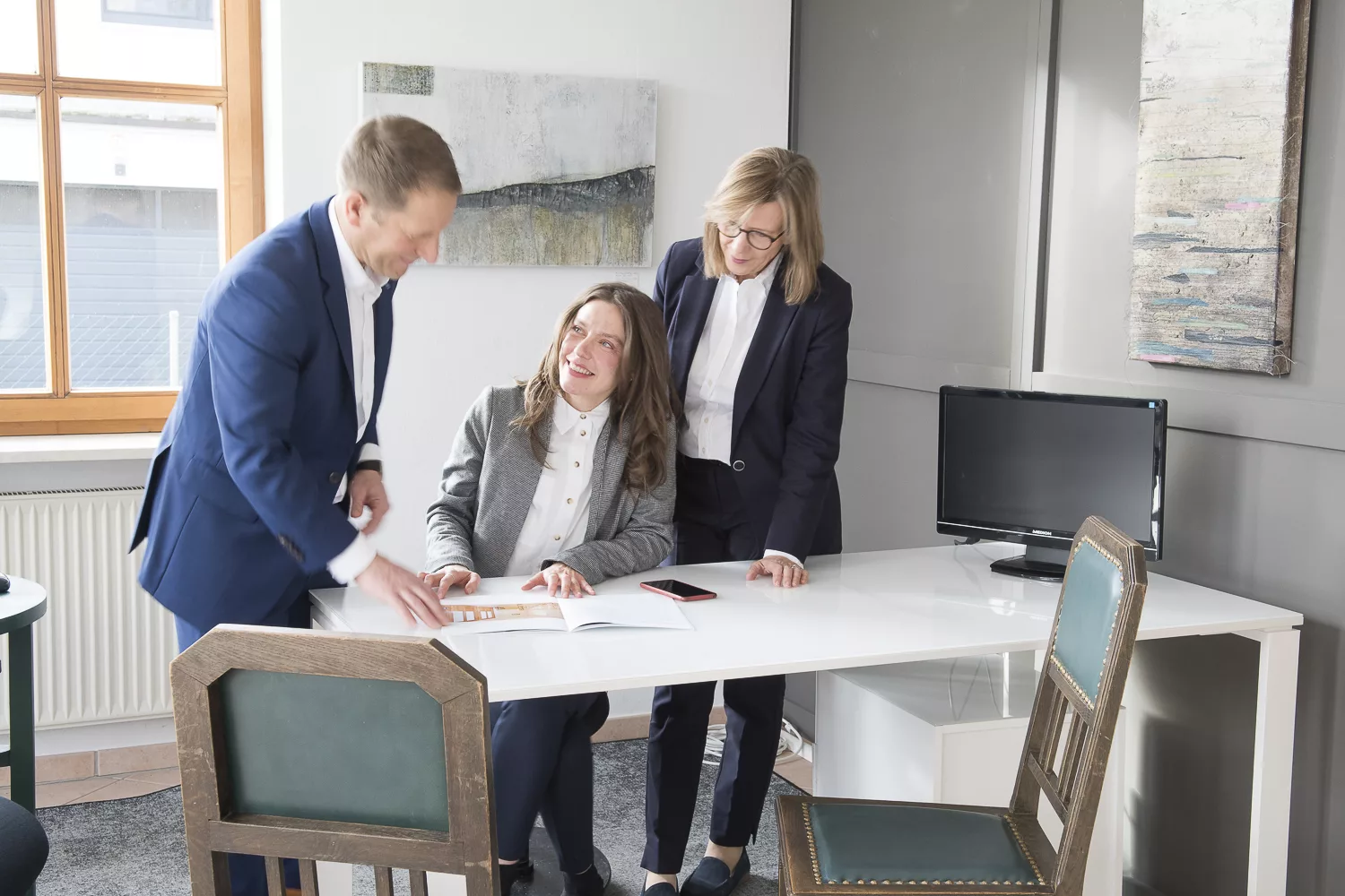 Unser Maklerteam bei der Arbeit