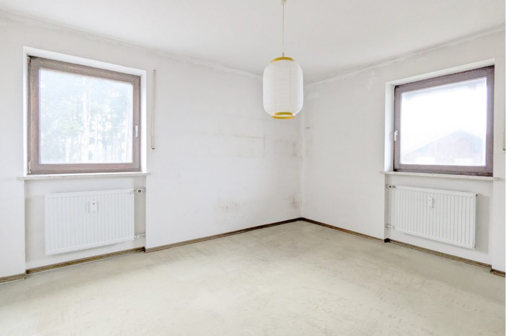 Schlafzimmer auf dem Eck