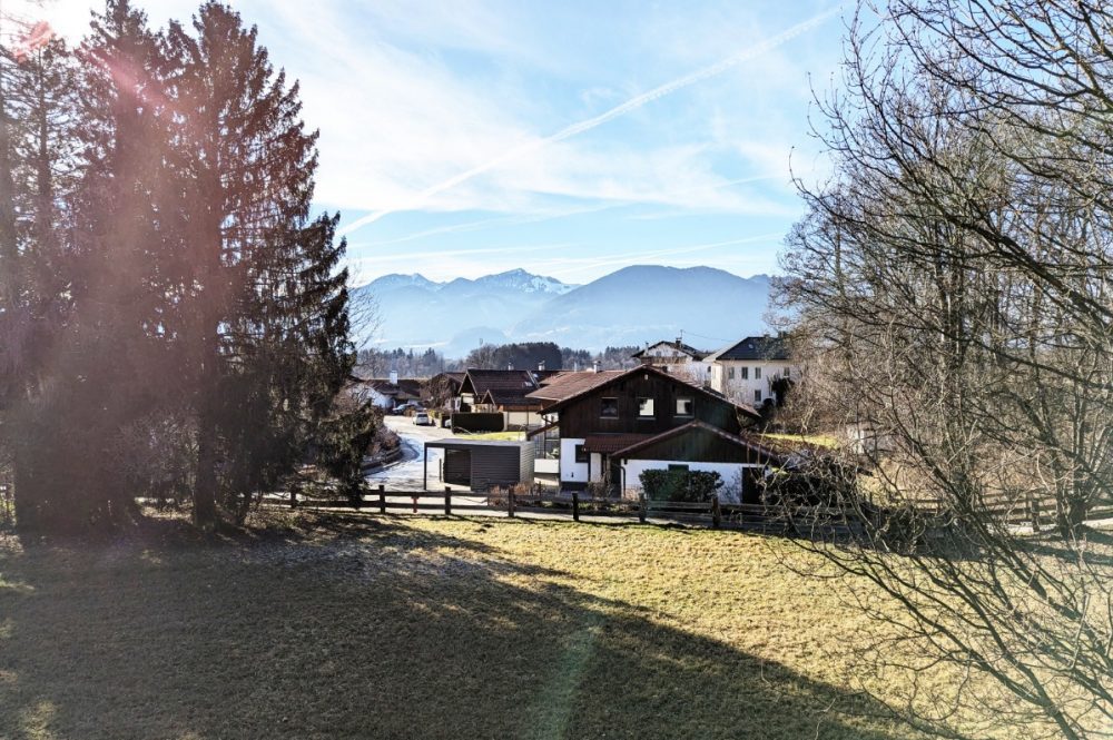 Aussicht vom Balkon Westseite