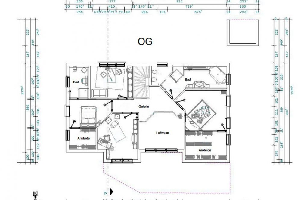 Grundriss Obergeschoss