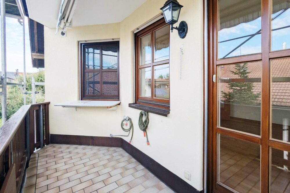 Balkon zur ruhigen Westseite
